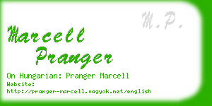 marcell pranger business card